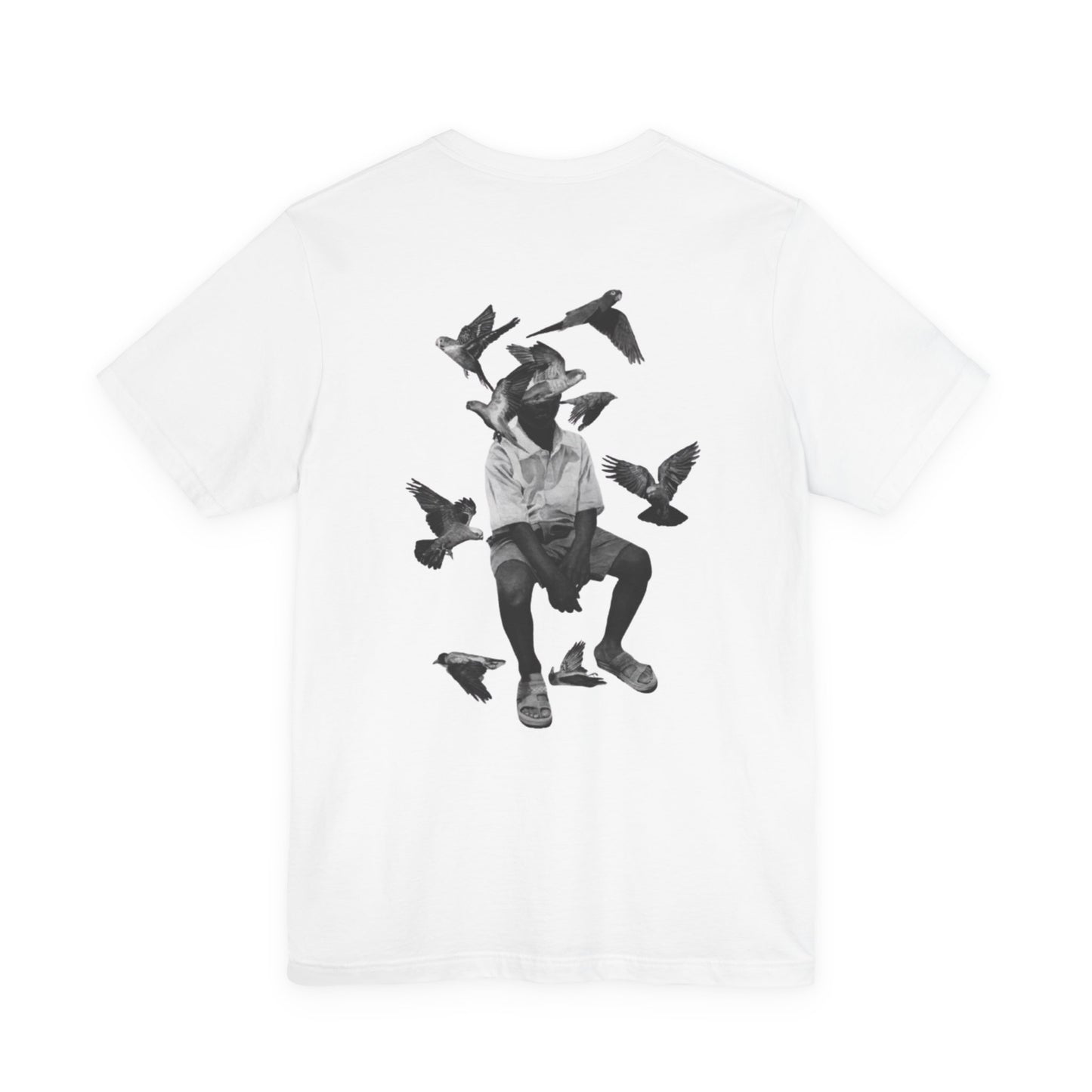 T-shirt unisexe Urban Vibes avec motif de pigeon artistique