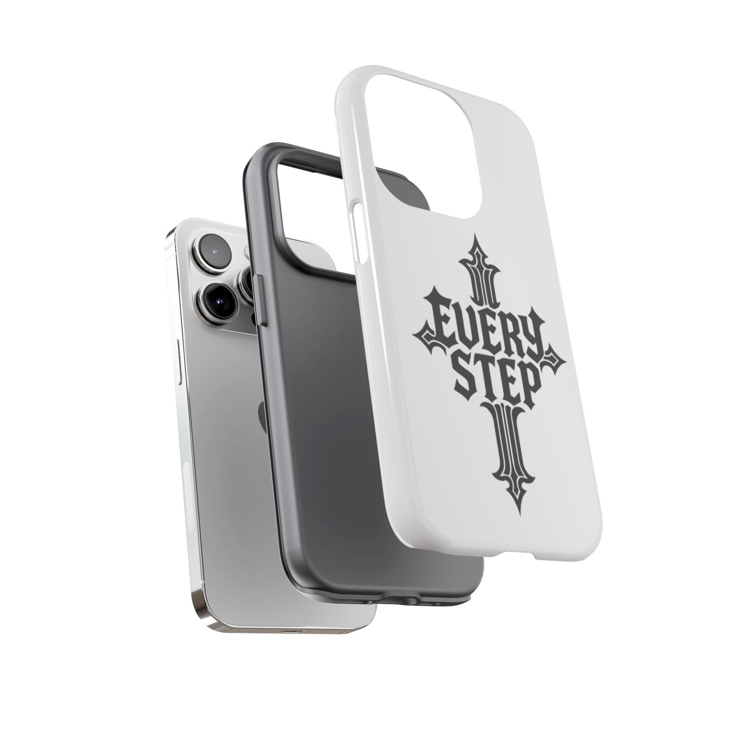 Coques résistantes au design motivant, Coque de téléphone « Chaque étape », Coque de téléphone inspirante, Cadeau unique pour lui/elle, Technologie inspirante [...]