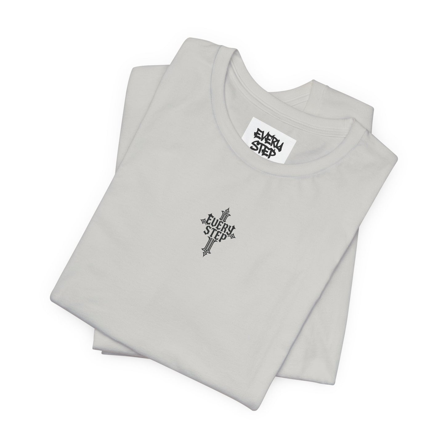 T-shirt graphique croix gothique - Every Step, T-shirt unisexe, haut streetwear, tenue de festival, cadeau unique pour lui/elle