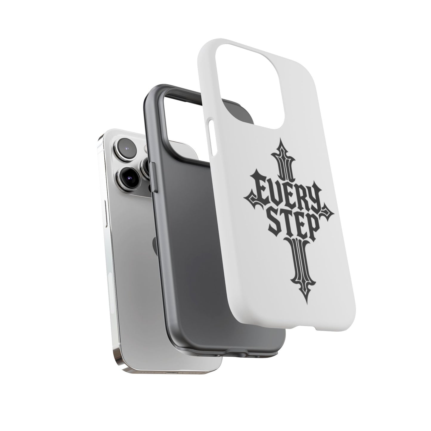 Coques résistantes au design motivant, Coque de téléphone « Chaque étape », Coque de téléphone inspirante, Cadeau unique pour lui/elle, Technologie inspirante [...]