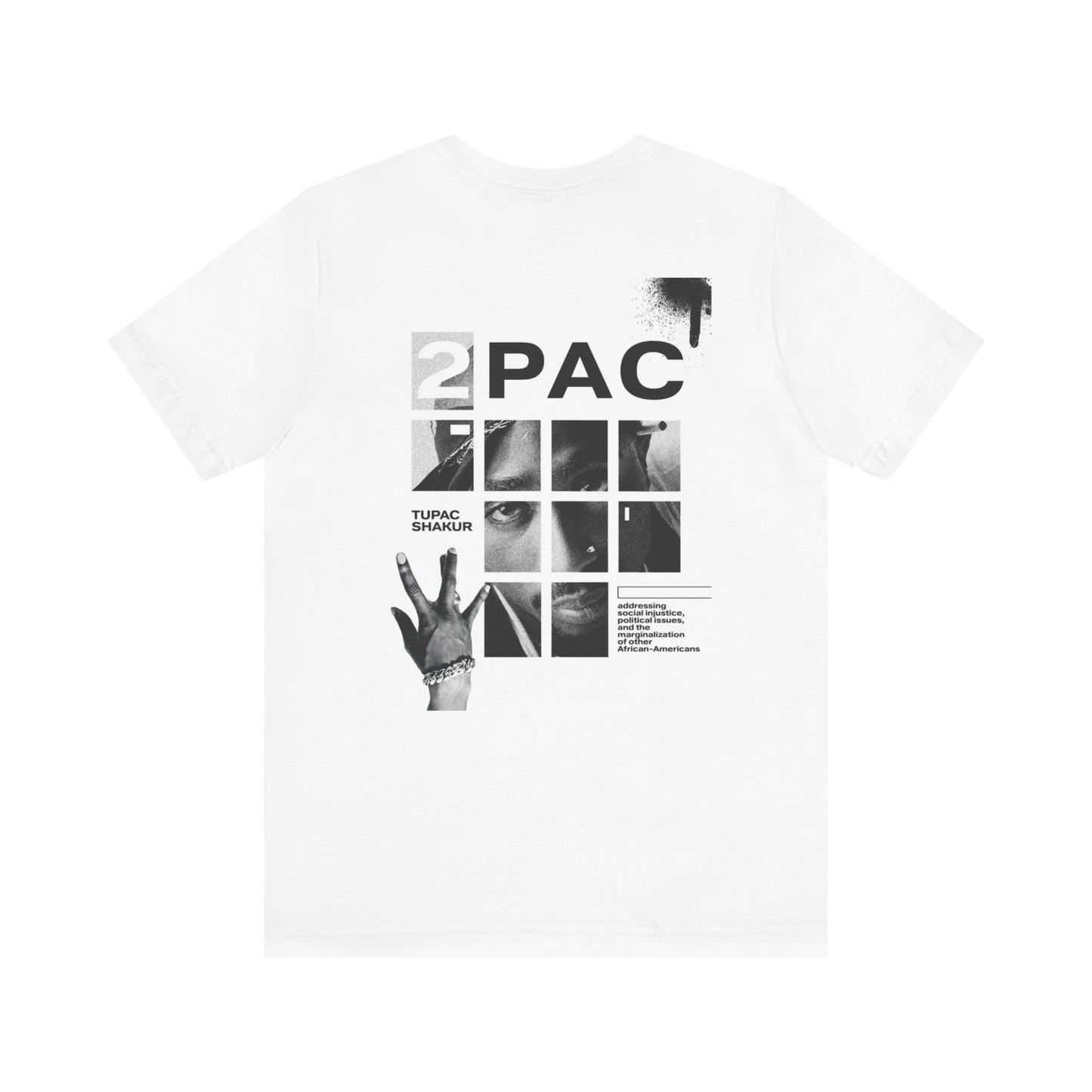 T-shirt unisexe hommage à 2Pac - T-shirt iconique à manches courtes