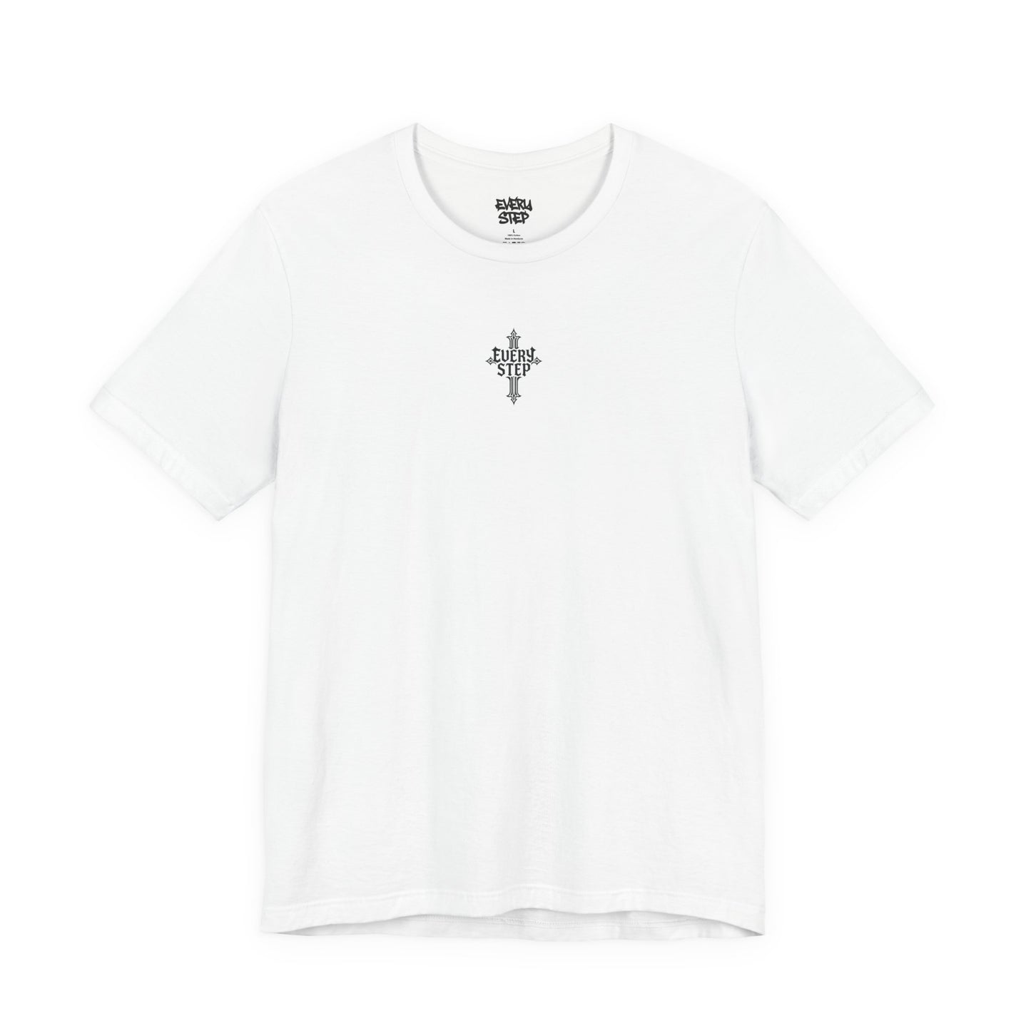 T-shirt graphique croix gothique - Every Step, T-shirt unisexe, haut streetwear, tenue de festival, cadeau unique pour lui/elle