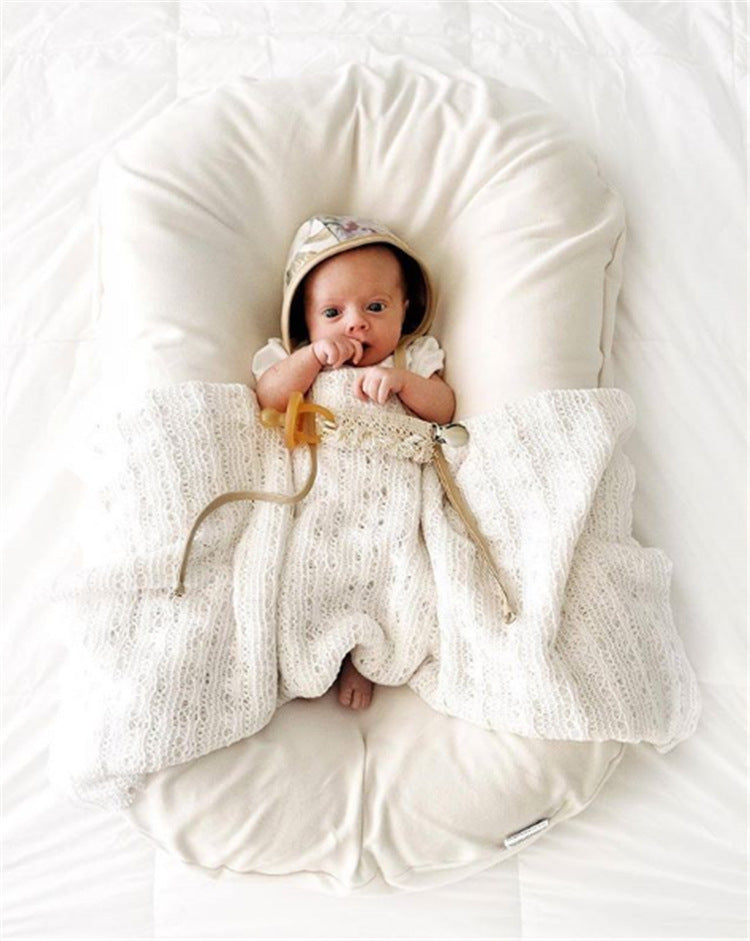 Lit nid pour bébé, berceau, berceau pour nouveau-né, berceau portable en coton, berceau de voyage, coussin