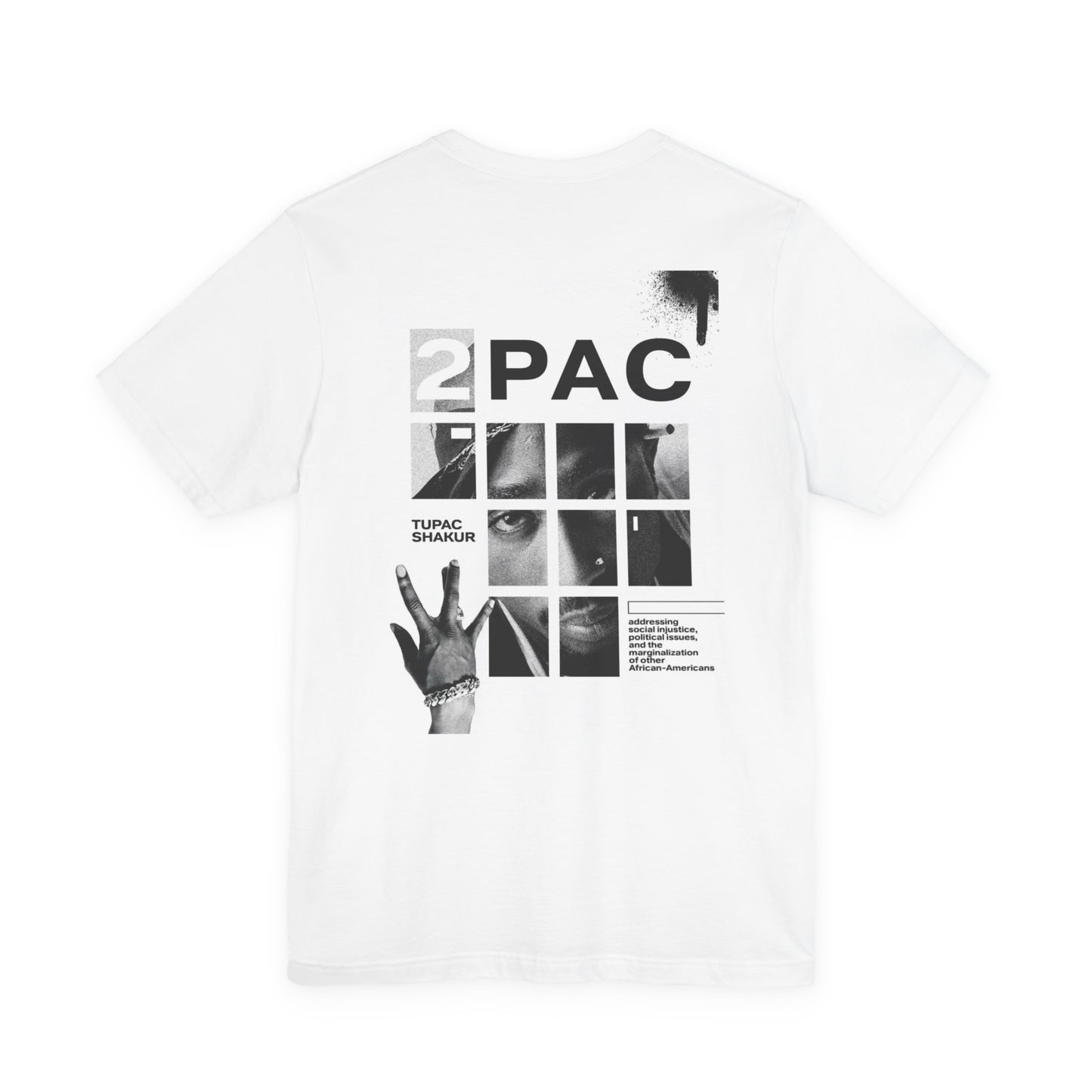 T-shirt unisexe hommage à 2Pac - T-shirt iconique à manches courtes