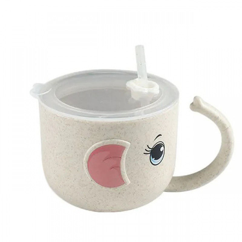 Baby Silicone Straw Bottle