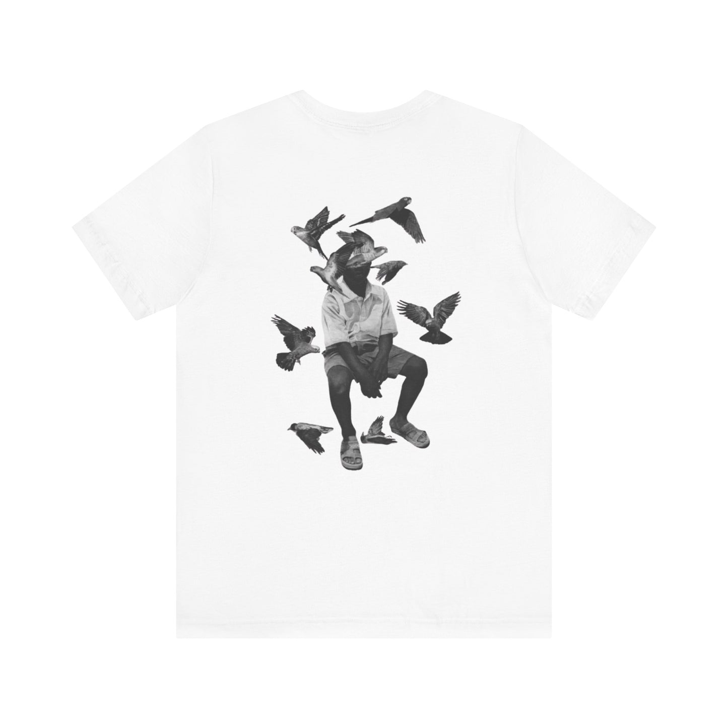 T-shirt unisexe Urban Vibes avec motif de pigeon artistique