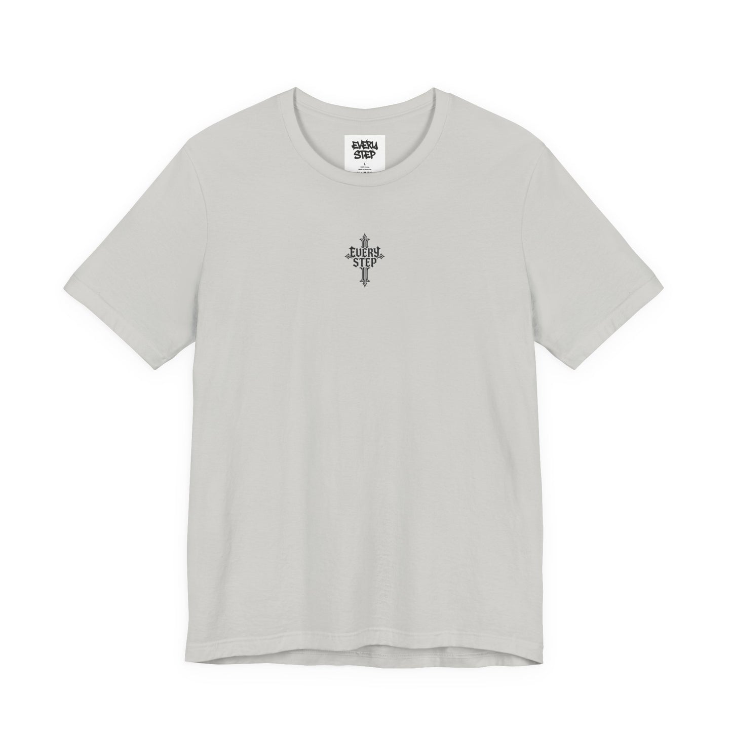 T-shirt graphique croix gothique - Every Step, T-shirt unisexe, haut streetwear, tenue de festival, cadeau unique pour lui/elle