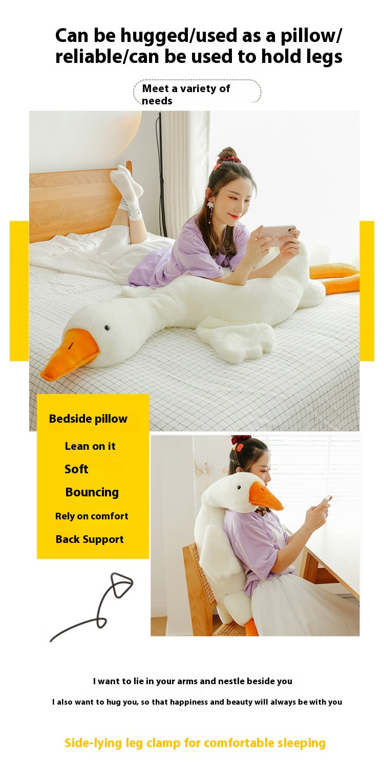 Big White Goose Plush Pillow