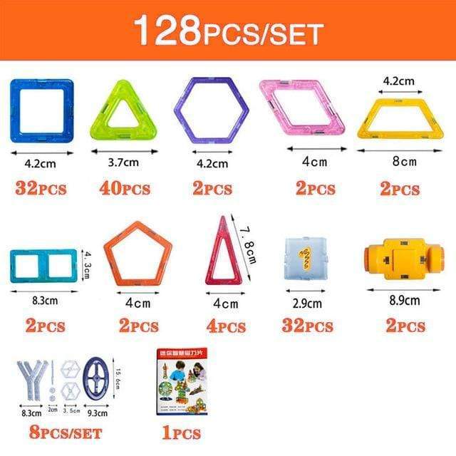 Blocs de construction magnétiques à monter soi-même, jouets magnétiques pour enfants, ensemble de construction design, cadeaux pour enfants