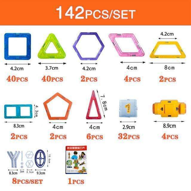 Blocs de construction magnétiques à monter soi-même, jouets magnétiques pour enfants, ensemble de construction design, cadeaux pour enfants